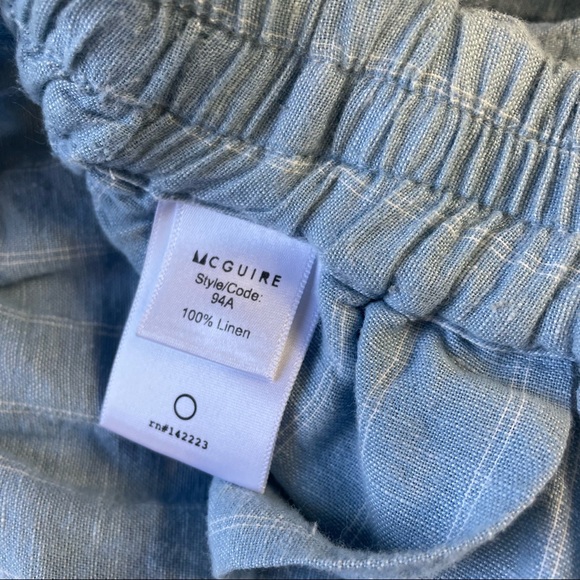 McGuire Denim Linen Culottes - Picture 8 of 8